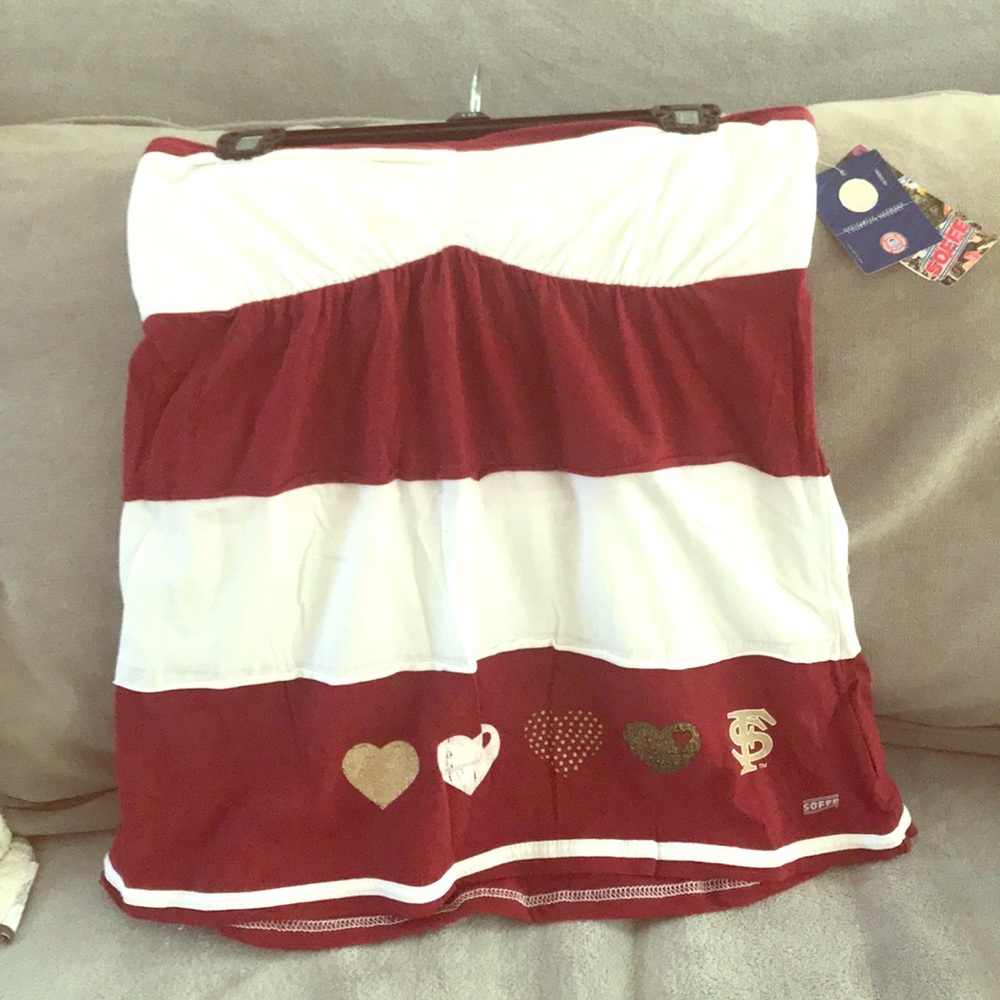 Florida State FSU Seminoles babydoll strapless NWT